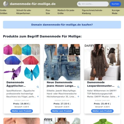 Screenshot damenmode-für-mollige.de