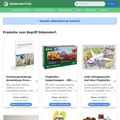 Screenshot dübendorf.de