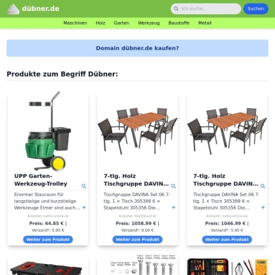 Screenshot dübner.de
