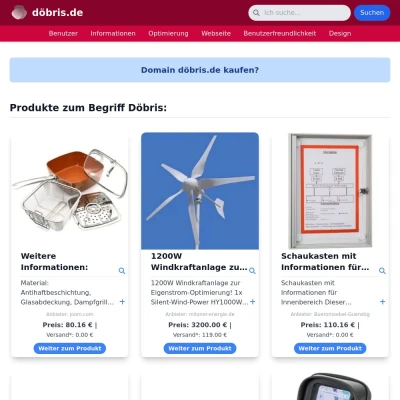 Screenshot döbris.de