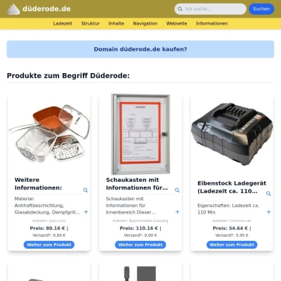 Screenshot düderode.de
