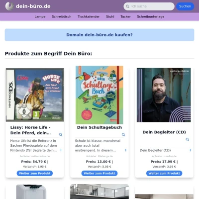 Screenshot dein-büro.de