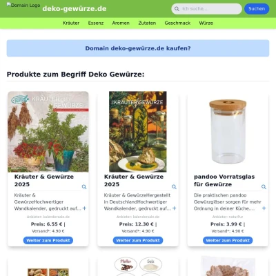 Screenshot deko-gewürze.de