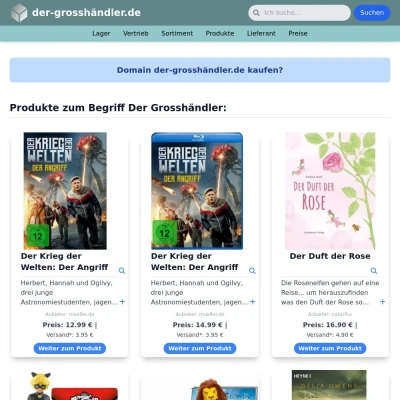 Screenshot der-grosshändler.de