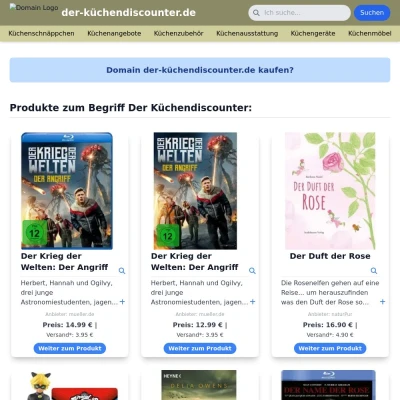 Screenshot der-küchendiscounter.de