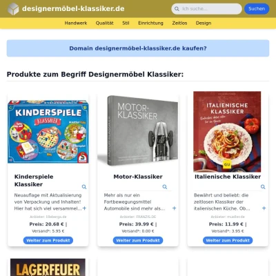 Screenshot designermöbel-klassiker.de