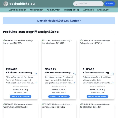 Screenshot designküche.eu