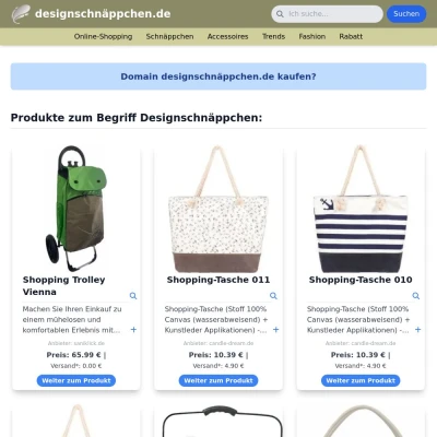 Screenshot designschnäppchen.de