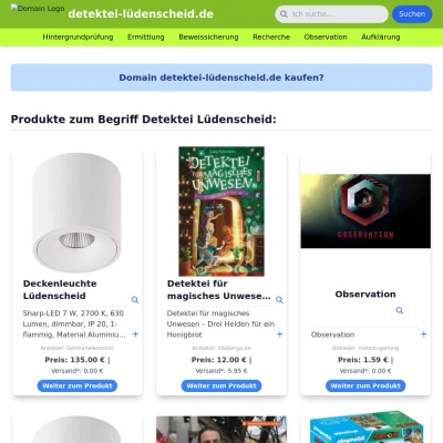 Screenshot detektei-lüdenscheid.de