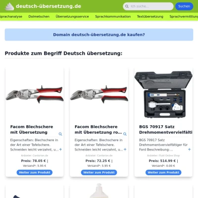 Screenshot deutsch-übersetzung.de