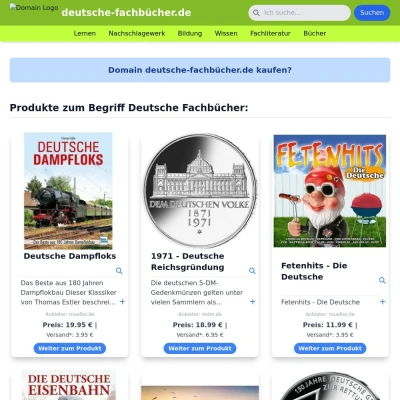 Screenshot deutsche-fachbücher.de