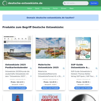 Screenshot deutsche-ostseeküste.de