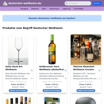 Screenshot deutscher-weißwein.de