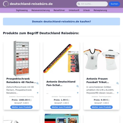 Screenshot deutschland-reisebüro.de