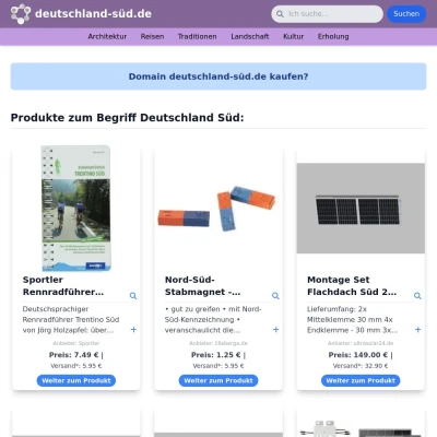 Screenshot deutschland-süd.de