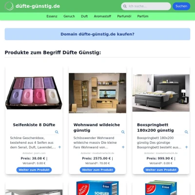 Screenshot düfte-günstig.de