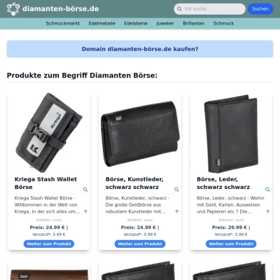 Screenshot diamanten-börse.de