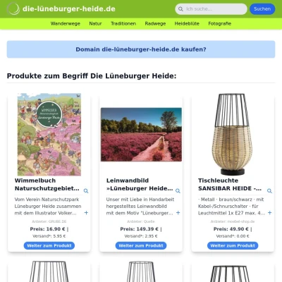 Screenshot die-lüneburger-heide.de