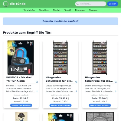 Screenshot die-tür.de