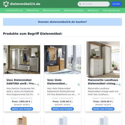 Screenshot dielenmöbel24.de