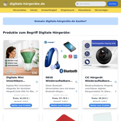 Screenshot digitale-hörgeräte.de