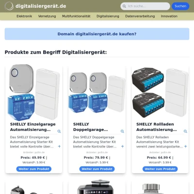 Screenshot digitalisiergerät.de