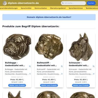 Screenshot diplom-übersetzerin.de