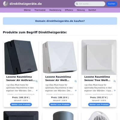 Screenshot direktheizgeräte.de