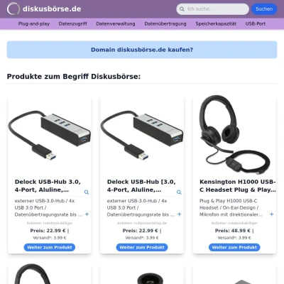 Screenshot diskusbörse.de