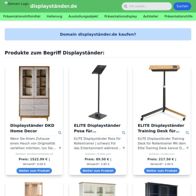 Screenshot displayständer.de