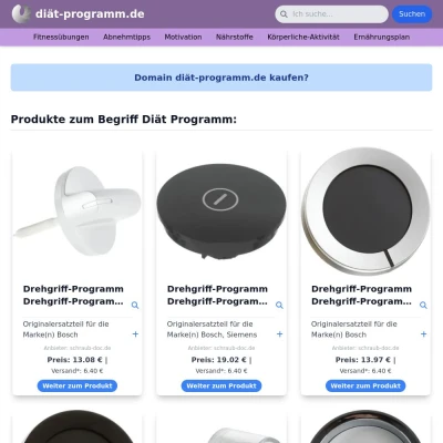 Screenshot diät-programm.de