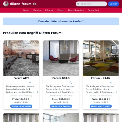 Screenshot diäten-forum.de