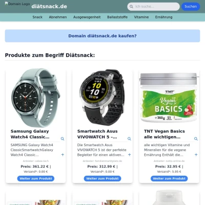 Screenshot diätsnack.de