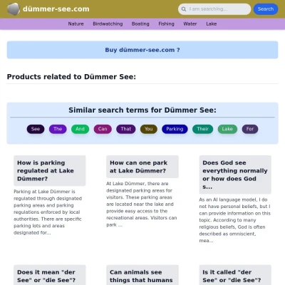 Screenshot dümmer-see.com