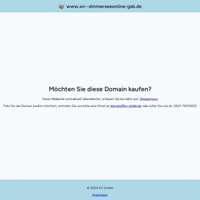 Screenshot dümmerseeonline.de