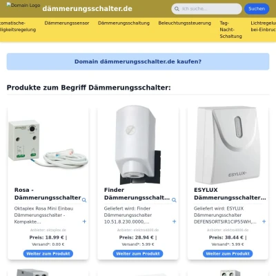 Screenshot dämmerungsschalter.de