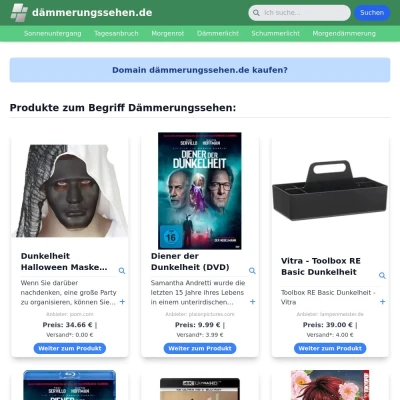 Screenshot dämmerungssehen.de