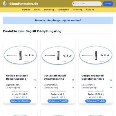 Screenshot dämpfungsring.de