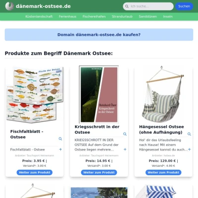 Screenshot dänemark-ostsee.de