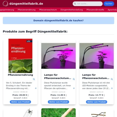 Screenshot düngemittelfabrik.de