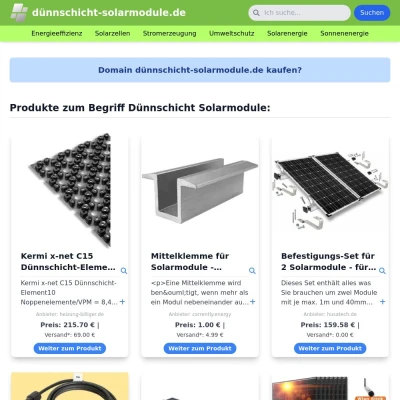 Screenshot dünnschicht-solarmodule.de