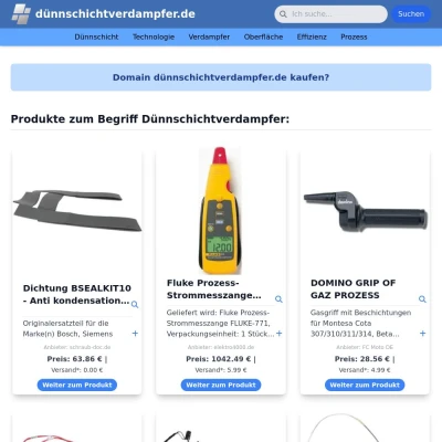 Screenshot dünnschichtverdampfer.de