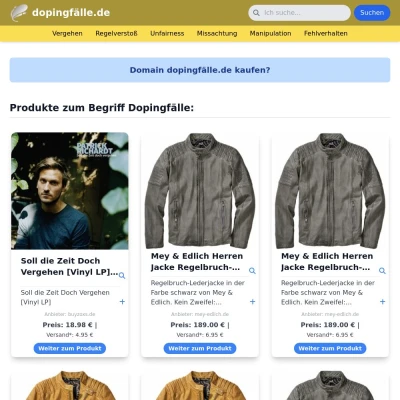 Screenshot dopingfälle.de