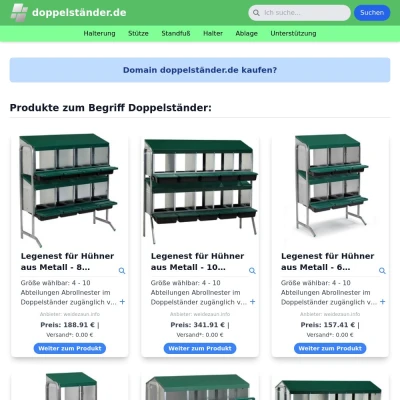 Screenshot doppelständer.de