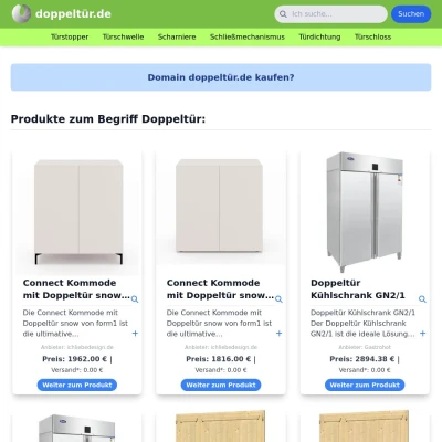 Screenshot doppeltür.de