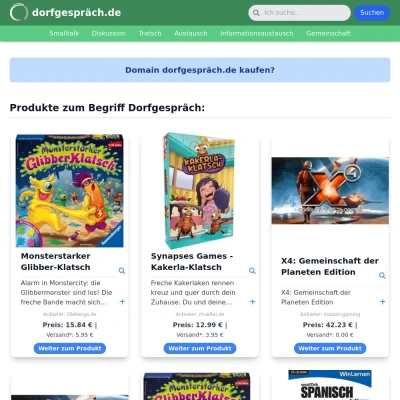 Screenshot dorfgespräch.de