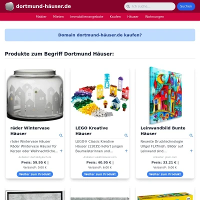 Screenshot dortmund-häuser.de