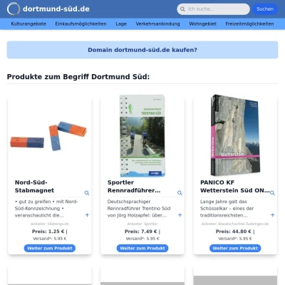 Screenshot dortmund-süd.de
