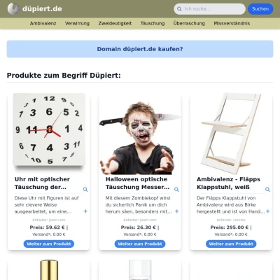 Screenshot düpiert.de