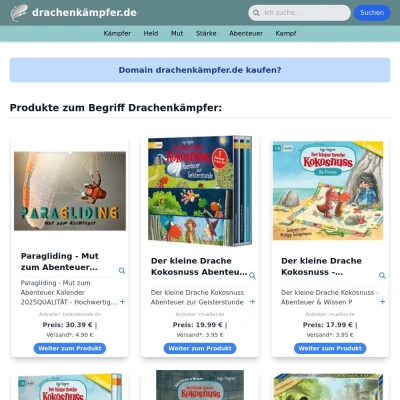 Screenshot drachenkämpfer.de